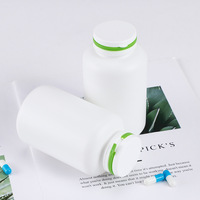 4oz 5oz 6oz 8oz Bouteille de capsule vide en comprimé HDPE de couleur noire Bouteille de supplément de vitamine vitamine en plastique avec capuchon rabattable à anneau de traction