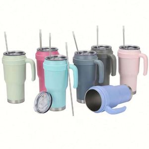 Nouvelle Tasse de Voyage Isotherme Moderne en Acier Inoxydable Anti-Fuite de 40 oz, Sans BPA, Écologique, Couleurs Personnalisables - Product Image 1
