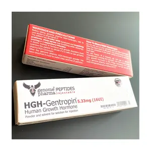 您可靠的肽包装纸盒供应商高品质人类生长hormoe包装可注射肽盒