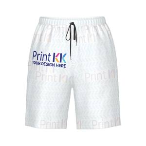 Custom image Men's Casual Beach <b>Shorts</b> High Waist Plus Size Seamless <b>Gingham</b> Striped Leopard Paisley Print Summer Made Polyester Spandex - Product Image 1