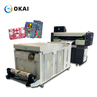 Okai 24 pouces Imprimante Machine Imprimantes à jet d'encre Chaleur Pet Film T-shirts Impression personnalisée Comprend 6 I3200 Buse EPSON