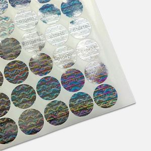 Autocollants de garantie holographiques personnalisés imprimés avec sceau de sécurité anti-effraction en PET pour la logistique - Product Image 3