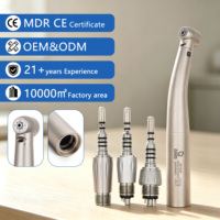 Besto Dentistry Supplies OEM/ODM Pièce à main dentaire à turbine à air haute vitesse, manuelle, à fibre optique, avec poignée en titane, en métal, certifiée CE