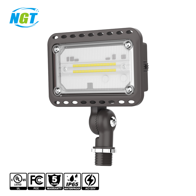LED Flood Lights Outdoor 20W 2200LM IP65 Outdoor Security Wall Pack Light Fixture with 180°Knuckle 5000K 100-277VAC