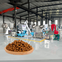 Machine à granulés d'aliments pour animaux, à flocons de maïs et d'avoine soufflés, automatique, 500 kg/h, personnalisée, fabriquée au Hebei, Chine, incluant une extrudeuse pour la production de céréales