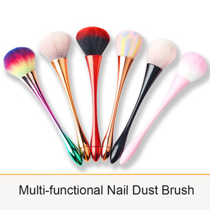 2024 แปรงทําความสะอาดผงสีชมพูสีดํายอดนิยมใหม่แปรงฝุ่นเล็บนุ่มสําหรับเล็บ - Product Image 6