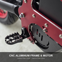 Moto électrique tout-terrain 22KW 72V 58AH avec cadre en aluminium CNC, 430Nm, écran TFT, frein à disque hydraulique, 4 couleurs