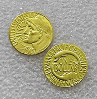 Pièces commémoratives de style antique de l'Exposition du Pacifique de Panama de 1915, États-Unis, 1 dollar, cadeaux, décoration de la maison