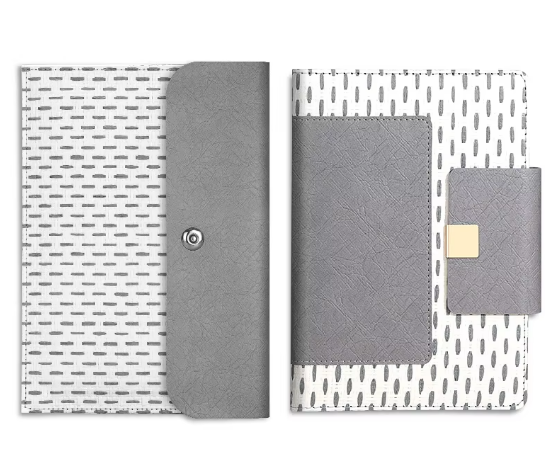 Cuaderno gris claro