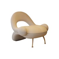 Fauteuil de salon moderne et créatif, fauteuil relaxant et paresseux, dossier pour hôtel, auberge, réception, table à manger, appartement
