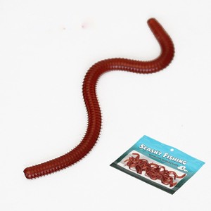 Señuelo de Pesca de Gusano de Tierra Rojo Biónico de Simulación, 20g/3cm, Gusano de Plástico, Cebo Suave - Product Image 1