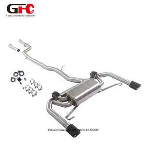 Sistema de Escape Catback GFC de Alto Rendimiento para <span class=keywords><strong>BMW</strong></span> X3 XDrive30i G01 2.0T B48, Silenciador Único con Válvulas Dobles y Diseño de Salida Dual - Product Image 4