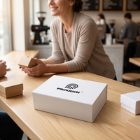 Ensemble moyen rond cadeau tasse à fleur théière parfum emballage imprimé personnalisé boîte en papier Kraft
