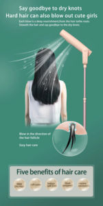 Secador de Pelo Profesional de Pie, Ajustable, Vertical, Manos Libres, con Aire Frío y Caliente, Sin Aspas, 20000 RPM, para Salón - Product Image 4