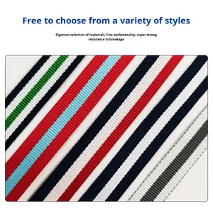 Laisse pour chien en maille de polyester non rétractable à rayures pour Golden Retriever, <span class=keywords><strong>Labrador</strong></span>, chiens de taille moyenne et grande, pour la promenade en extérieur - Product Image 2