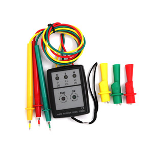 เครื่องตรวจจับเฟสแบบดิจิตอล SP8030 เครื่องทดสอบการหมุนของเฟส 3 เฟส ตัวบ่งชี้ลำดับเฟส ตัวบ่งชี้เฟส - Product Image 1