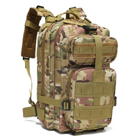Sac à dos tactique vert imperméable pour l'extérieur, design Molle, idéal pour le camping et la randonnée, sac à dos en nylon camouflage – Grande Vente