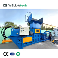 Presse à balles industrielle automatique horizontale de 40 tonnes pour boîtes en carton, bouteilles en plastique et carton