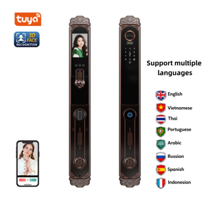 กลอนประตูอัจฉริยะ Glomarket รุ่น Waterproof Palm Villa ระบบจดจำใบหน้า ควบคุมผ่านแอป Tuya WiFi วัสดุอลูมิเนียมอัลลอยด์ สำหรับประตูรั้วอัตโนมัติ ดีไซน์ทันสมัย - Product Image 1