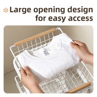 Panier à linge portable à trois niveaux en fer pour usage domestique, étagère de rangement pour salle de bain pour vêtements sales