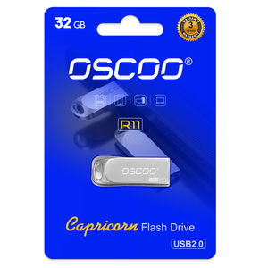 แฟลชไดรฟ์โลหะ OSCOO OEM ขนาด 8GB-64GB USB2.0 ใหม่ สำหรับแล็ปท็อปและคอมพิวเตอร์ตั้งโต๊ะ - Product Image 1
