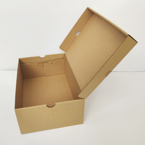 Kraft Paper Flip Top Shoe Boxes Rectangle <b>Stackable</b> <b>Storage</b> Packaging For <b>Wardrobe</b> General Use Mid To High End - Product Image 3