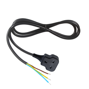 Cable de alimentación con enchufe británico (hembra) a extremo abierto, estándar británico, resistente al calor, para planchas de vapor y ollas arroceras - Product Image 1