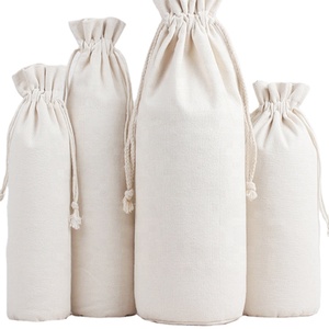 Promotional Small Wedding <b>Canvas</b> Cotton Gift Jewelry <b>Bag</b> Custom Logo Printed Cotton Linen <b>Drawstring</b> Pouch - Product Image 6