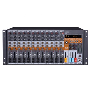Mezclador de Audio MJ-12 de <span class=keywords><strong>16</strong></span> Efectos de Sonido, Preamplificador de Micrófono de 12 Canales en Interfaz de Rack 3U - Product Image 5