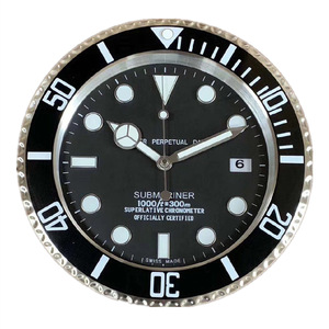 <span class=keywords><strong>2025</strong></span> nóng bán tùy chỉnh kim loại quảng cáo trang trí nội thất 34cm 14inch lớn lớn sang trọng đồng hồ treo tường - Product Image 3