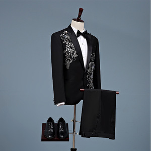 Nouveau Costume Homme à Paillettes Coupe Slim, Idéal pour Chanteur, Animateur ou Spectacle de Grande Chorale - Product Image 5