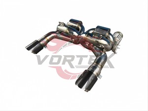 Système d'échappement à résonance en acier inoxydable Vortex pour McLaren 720S 4.0T avec deux silencieux et module de embouts en carbone - Product Image 3