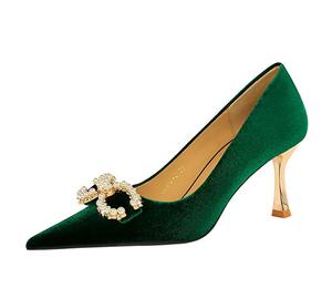 Chaussures pour femmes, escarpins à talons aiguilles fins et pointus, à paillettes, sexy, tendance, pour mariage, printemps - Product Image 5