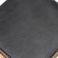 Boîte porte-blocs-notes carrée en cuir PU, support de blocs-notes adhésifs personnalisé avec logo, boîte promotionnelle pour papier mémo de bureau