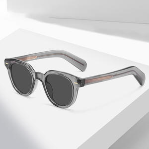 Lunettes de soleil polarisées UV ovales tendance 2025 Lunettes de soleil épaisses en acétate pour femmes Lunettes de soleil rétro pour hommes Vintage - Product Image 4