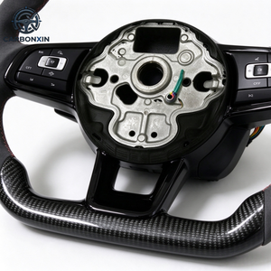 Volante Deportivo de Cuero y Fibra de Carbono para Volkswagen Golf R 5/6/7 MK5/MK6/MK7 GTI Passat CC - Product Image 6