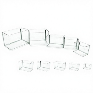 Aquarium rectangulaire moderne, durable, écologique, transparent, non toxique, 5 pièces, accessoires pour animaux de compagnie multi-volumes - Product Image 3