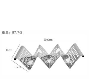 Estante para panqueques mexicano de acero inoxidable hueco en forma de W con 3 compartimentos para bandeja de tortilla de maíz herramienta para hornear - Product Image 6