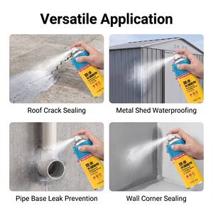 SANVO - Revestimiento Impermeabilizante en Aerosol, Sellador de Fugas, Aerosol de Betún <span class=keywords><strong>para</strong></span> Reparación de Techos de Acero y Paredes de Hormigón, Aerosol Anti-Fugas de 300g - Product Image 4