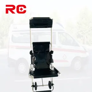 Alüminyum manuel tekerlekli sandalye asansör katlanır merdiven egzersiz aleti tekerlekli sandalye sedye ev ve hastane için