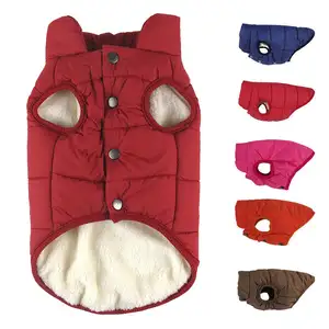 Hunde mantel Haustier hersteller Fleece gefüttert Warme Designer Hunde jacke Welpe Winter Weiche wind dichte OEM Custom Kleidung für Haustier kostüme