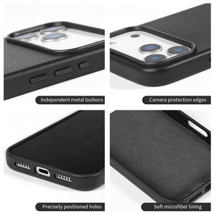 Оригинальный кожаный чехол из ПУ-кожи Napa с логотипом на заказ для iPhone 15, 16, 17 Air Pro Max с поддержкой беспроводной зарядки - Product Image 4