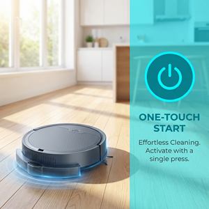 เครื่องดูดฝุ่นอัจฉริยะ 1200pa แบบอัตโนมัติ 3-in-1 สำหรับใช้ในบ้านและโรงแรม พร้อมถังเก็บน้ำ - Product Image 2