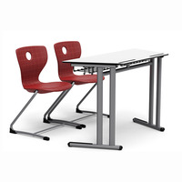 Mobilier scolaire, pupitre d'élève, chaises doubles, pupitre et chaise de classe