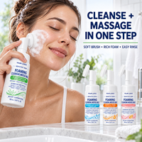 Nettoyant Visage Moussant Bio Végétalien 4-en-1 aux Acides Aminés et Vitamine C, Nettoyage Profond, Marque Blanche