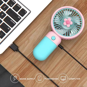 Venta al por Mayor de Nuevos y Lindos Ventiladores USB Portátiles con Diseño de Frutas y Flores, Recargables, Productos Inteligentes para el Hogar - Product Image 2