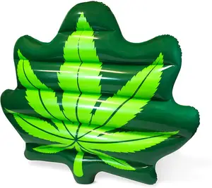 Pot gonflable à feuilles de mauvaises herbes pour piscine, chaise longue à feuilles géantes, matelas à eau pour adultes