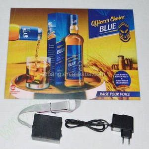 ป้ายโฆษณาแบบปรับแต่งได้ด้วยไฟฟ้าเรืองแสง แผงภาพเคลื่อนไหวไฟฟ้าเรืองแสง กระดาษเรืองแสง ไฟ LED กระพริบสำหรับโฆษณา - Product Image 5