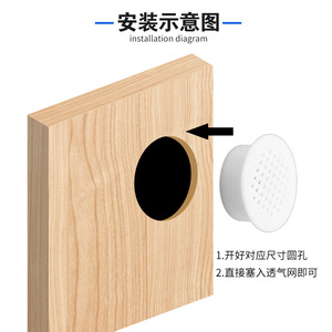 ช่องระบายอากาศพลาสติกแบบชั้นเดียว ตาข่ายระบายอากาศสำหรับตู้รองเท้า - Product Image 4