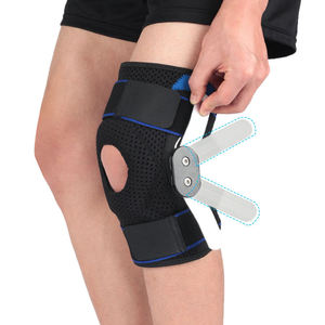 Attelle de genou articulée orthopédique à rotule ouverte, réglable, stabilisatrice et protectrice contre les gonflements, pour l'arthrite et les douleurs au genou - Product Image 1